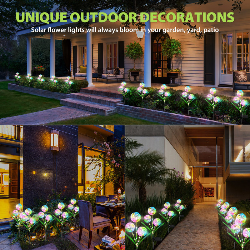 LETMY ABS Low Voltage Solar Powered Integrated LED Pathway Light Pack